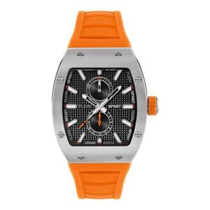 Plein Sport Stormbreaker Silicone Watch Silver Mens